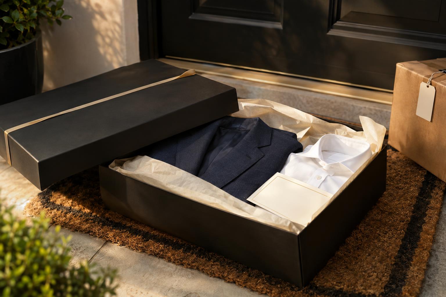 Delivered suit box