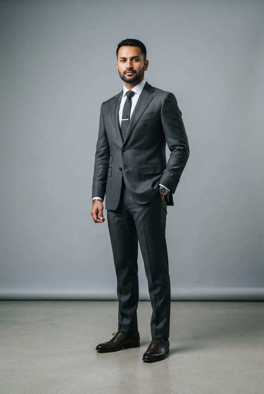 Bespoke suit fitting